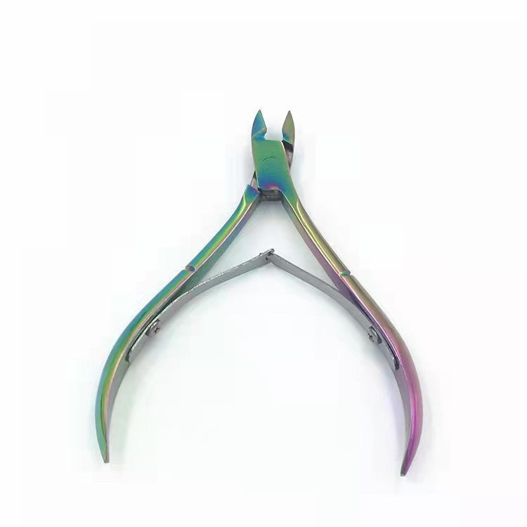 Forfecuta de unghii si cuticule, Flippy, din otel inoxidabil, Multicolor-0