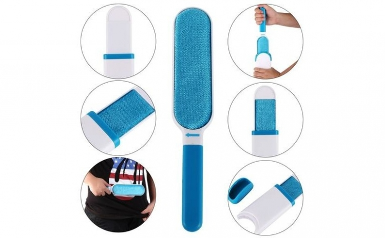 Set Pet Cleaner – Fur Wizard + Perie 3 în 1 cu Aburi pentru Animale de Companie