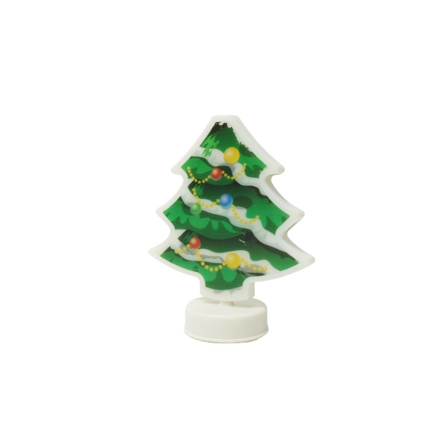 Decoratiune luminoasa 3D, Tip brad, cu baterii-0