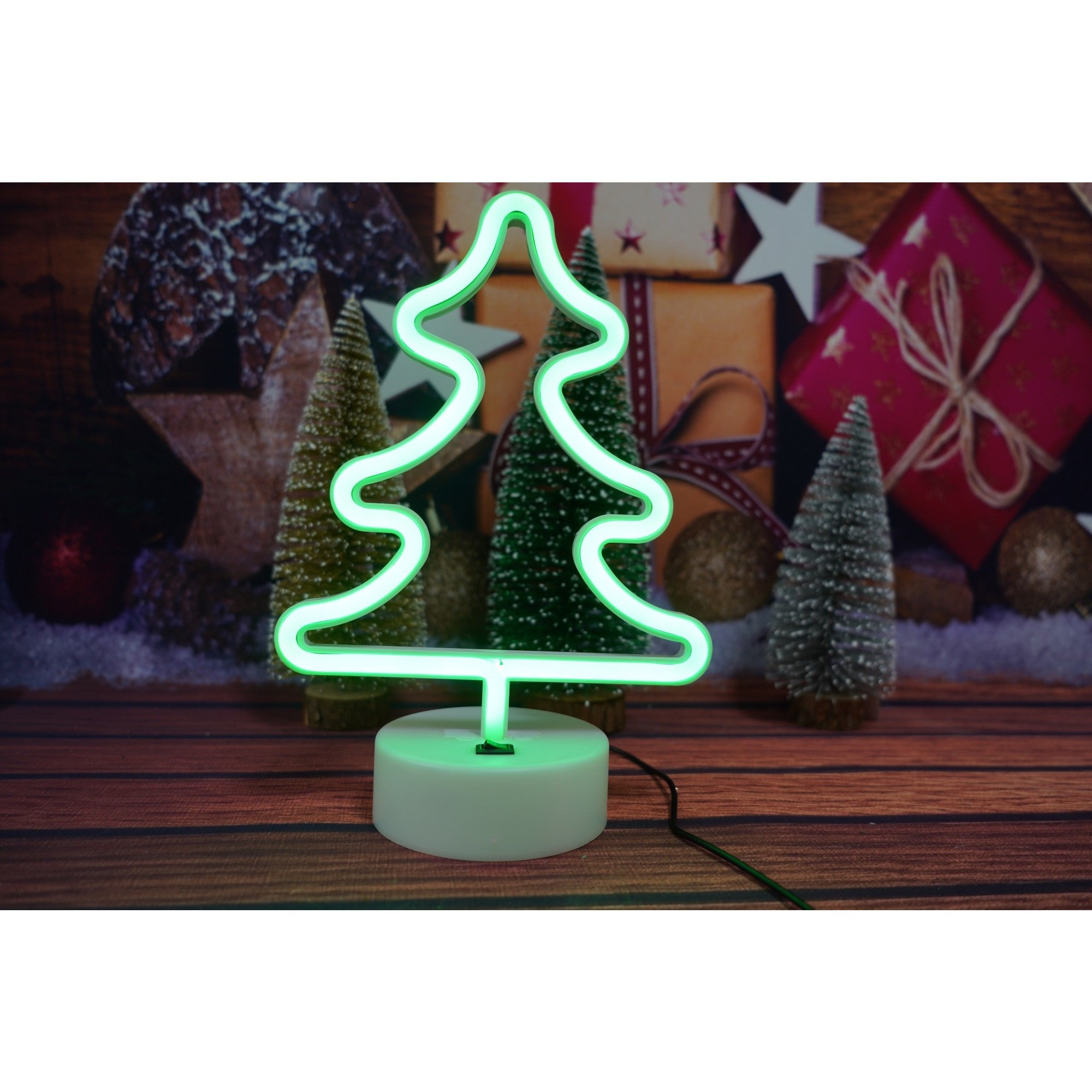 Decoratiune luminoasa, Flippy Tip Brad, cu baterii/USB-5