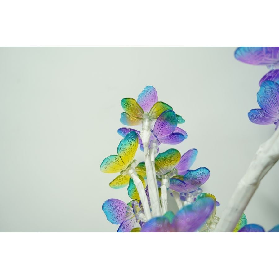 Decoratiune luminoasa, Flippy, Tip copac cu fluturi, cu baterii/USB-2