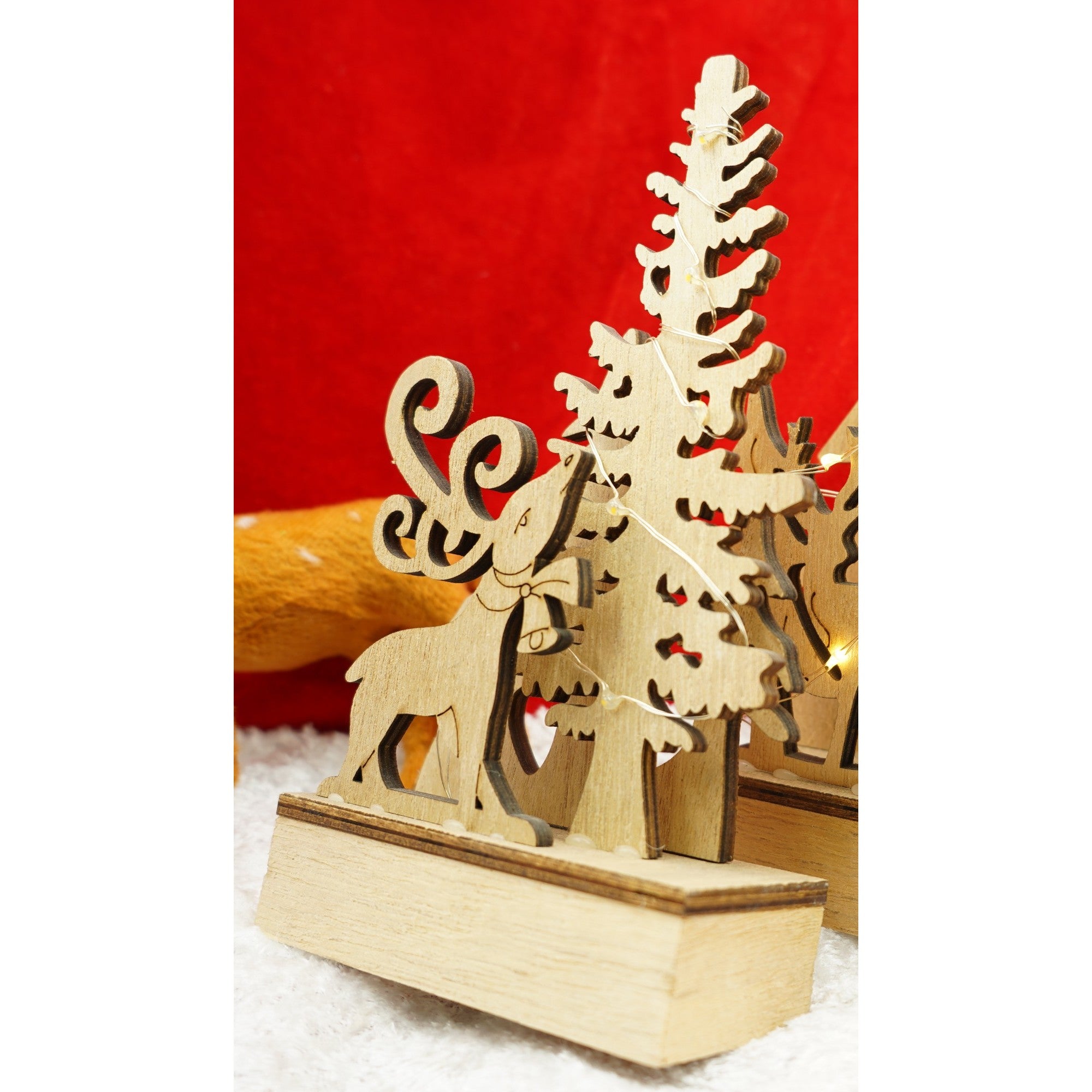 Decoratiune luminoasa, peisaj de iarna, maro, lungime: 11 cm, latime: 5 cm, inaltime: 19 cm, lemn, interior/exterior-4