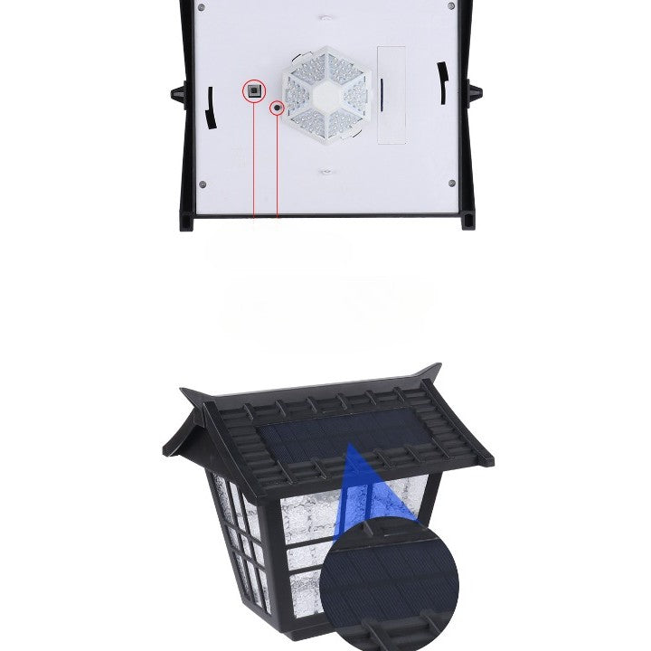 Lampa solara de tip stalp pentru gradina, Flippy, Alb Rece-5