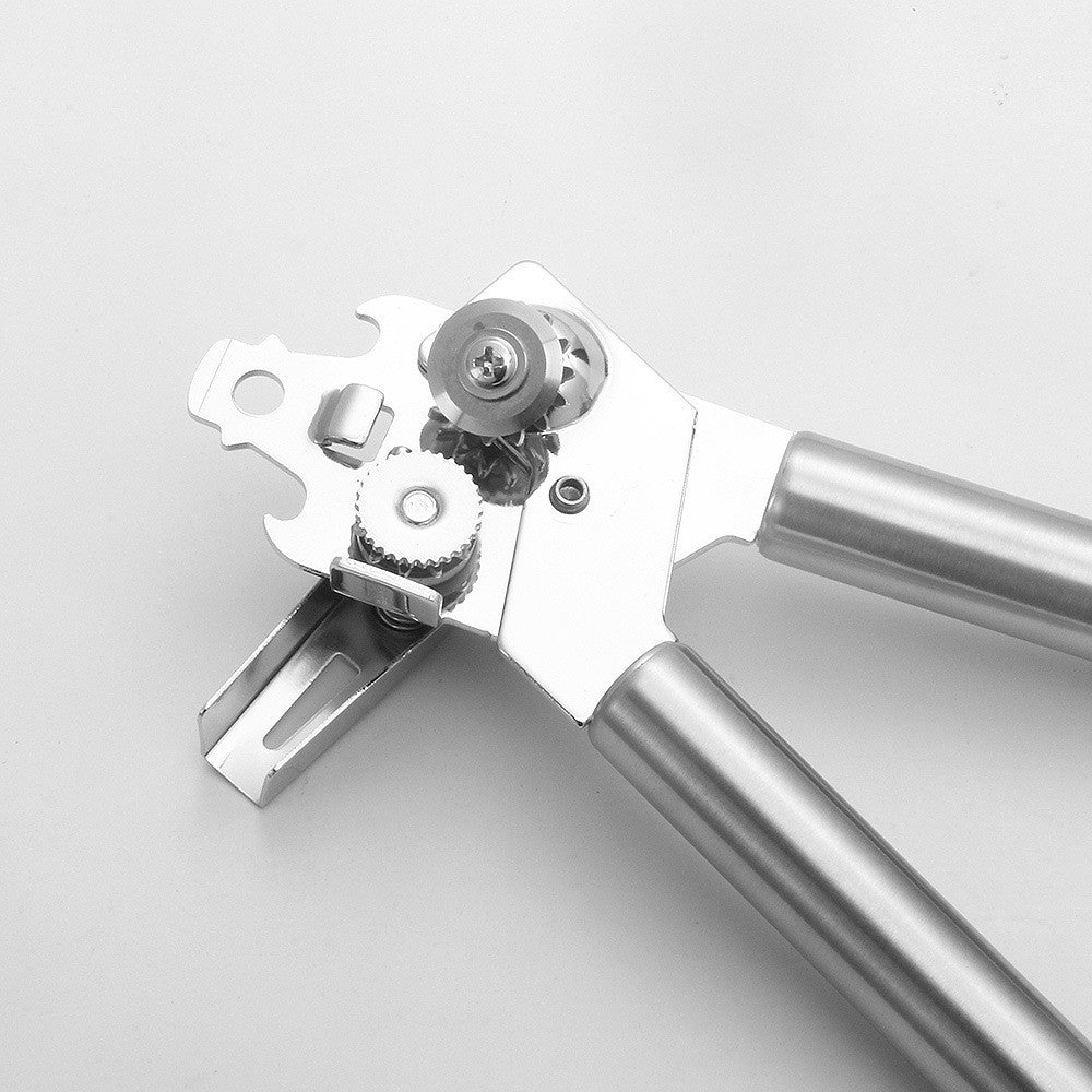 Deschizator conserve Flippy, material inox, ergonomic, gri-3