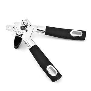 Desfacator de conserve multifunctional Flippy, Otel inoxidabil, Maner antialunecare, ergonomic, rezistent la rugina, usor de utilizat, 21.6 x 6 cm, argintiu-0