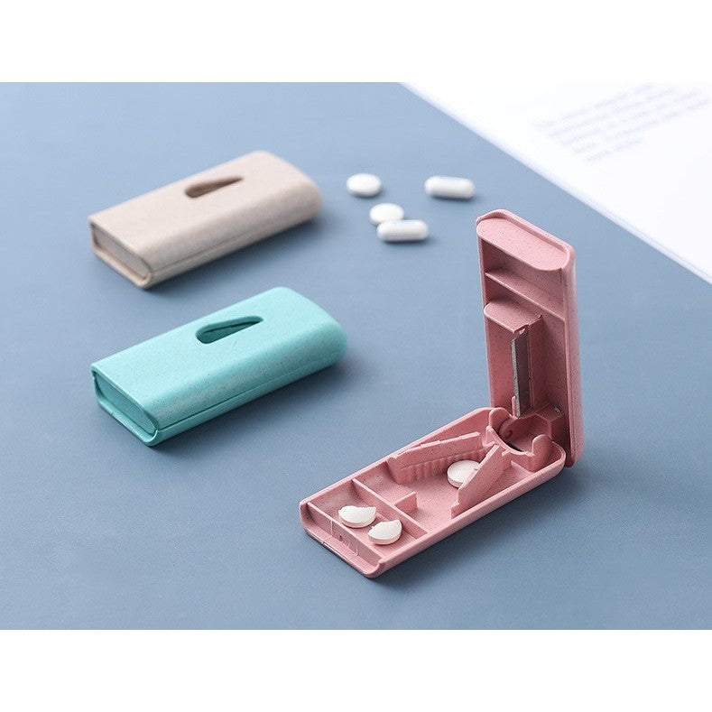 Dispozitiv taiere si depozitare medicamente, Flippy, Albastru, Plastic, 8 x 4 x 1.8 cm-5