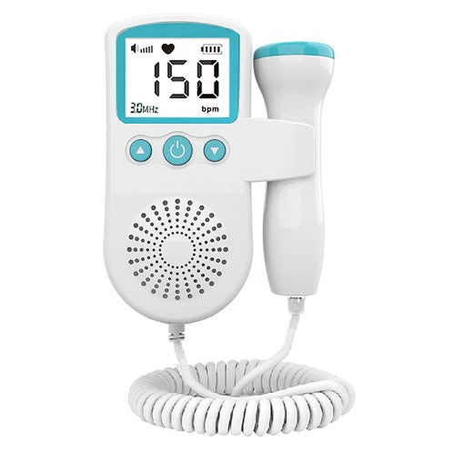 Monitor Fetal Doppler, Flippy, Monitorizare Sarcina, Ritm Cardiac, Ecran LCD 4.5 cm, 2 x Baterii AA (neincluse), Portabil, din ABS, 12.8 x 9.6 x 3 cm, Utilizare de la 9 Saptamani, Verde-0