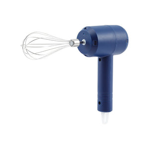 Mixer Electric fara Fir, Flippy, pentru Oua Smantana Frisca, Maner Plastic, Usor de Utilizat si Depozitat, 3 Accesorii, Albastru Inchis-0