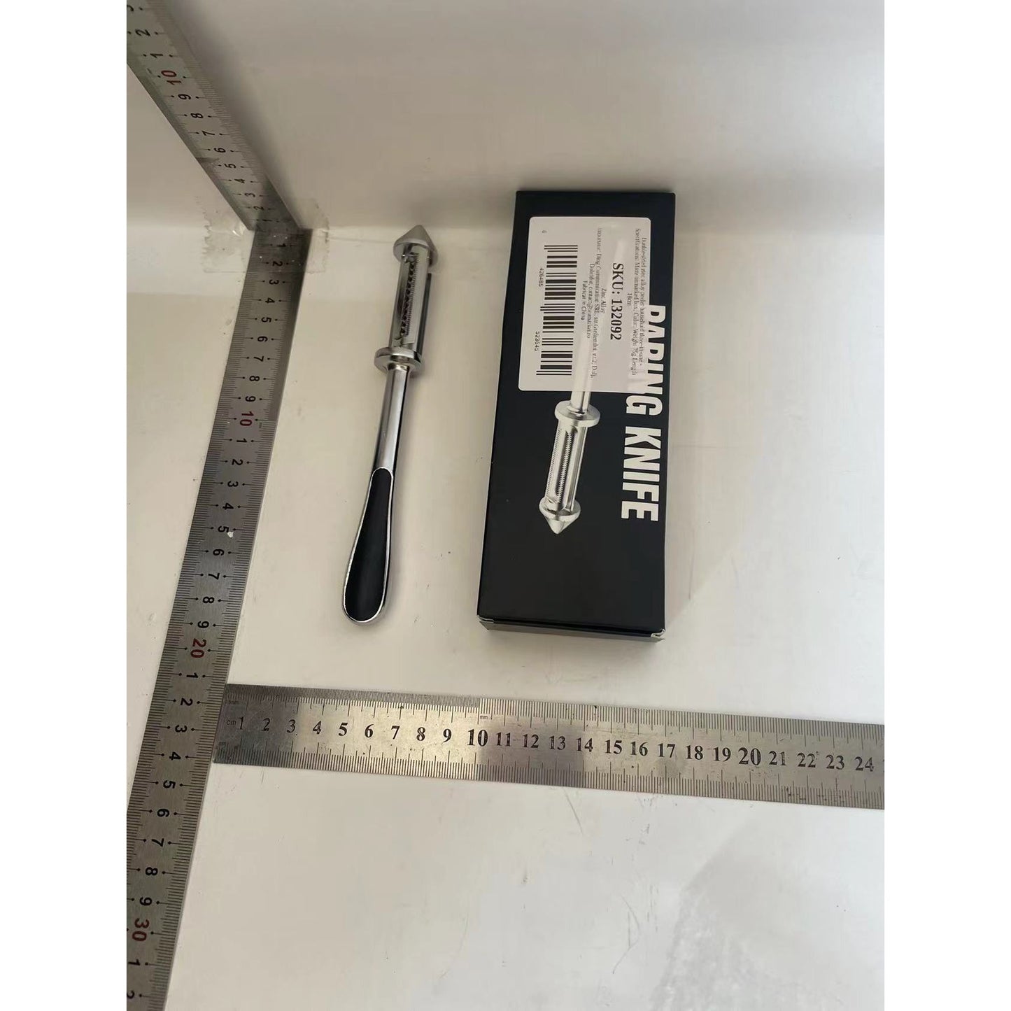 Accesoriu pentru Decojire Legume si Fructe, Flippy, Multifunctional, cu 2 Parti, 18 cm, 75 g, Otel Inoxidabil-1