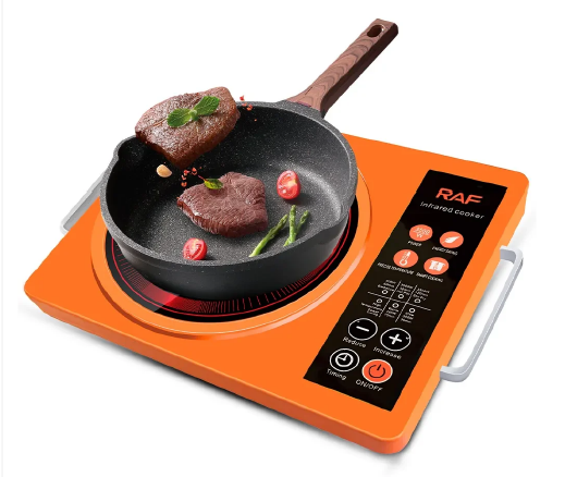 Plită Electrică RAF 8046O cu Control Tactil, Plită de Gătit cu Încălzire Radiantă Infraroșu, 3500W