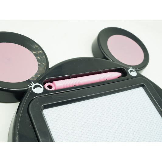 Tabla Magnetica pentru desen Flippy, Pix, forma Soricel, dimensiuni 23x26.5 cm, Dezvolta Creativitatea, Negru-1