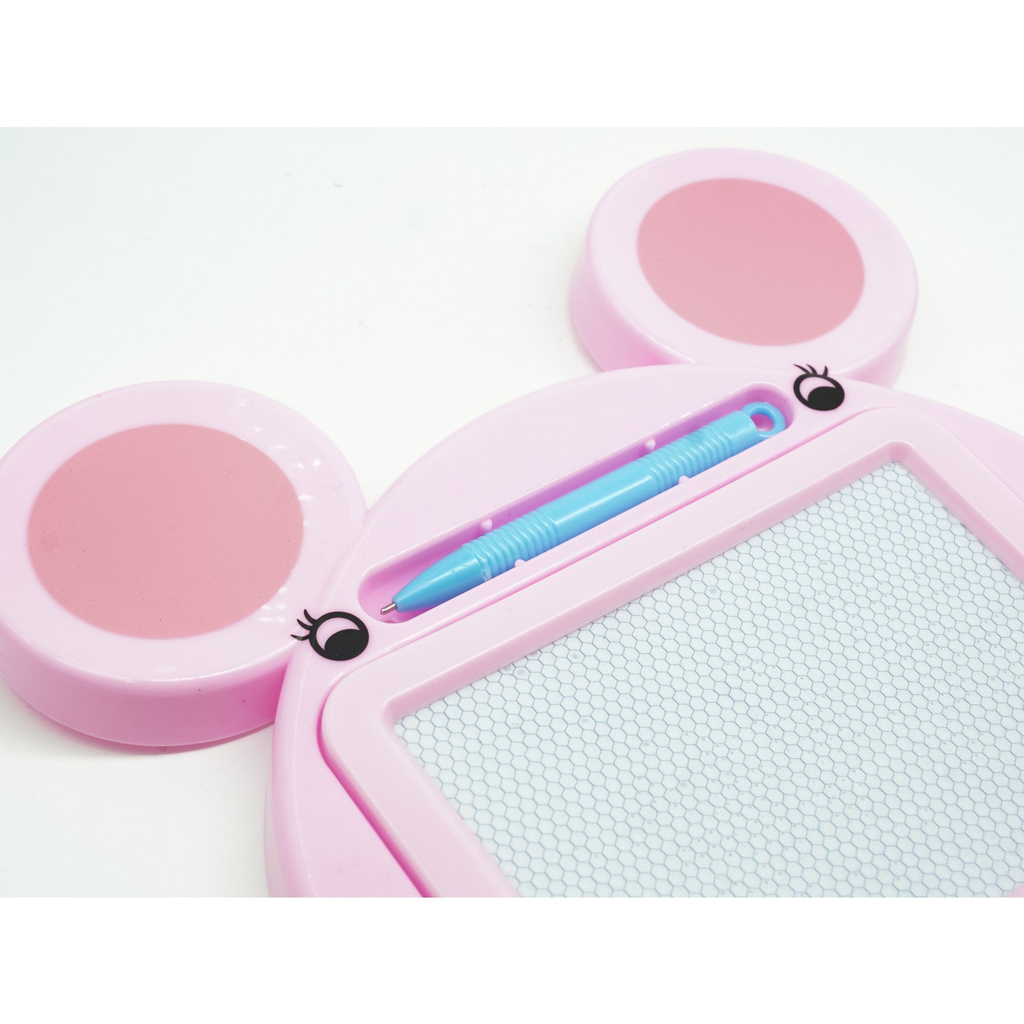 Tabla Magnetica pentru desen Flippy, Pix, forma Soricel, dimensiuni 23x26.5 cm, Dezvolta Creativitatea, Roz-2