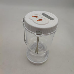 Borcan pentru Muraturi, Flippy, cu Separator pentru Lichide, Ermetic, Termorezistent, Tip Clepsidra, ABS, Alb, 19x10 cm-0