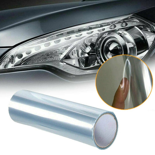 Folie protectie faruri / stopuri auto - Transparent (pret/m liniar)-1
