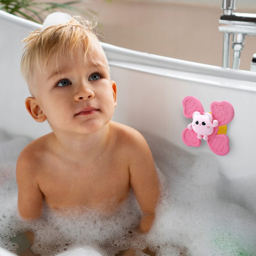 Set 3 jucarii interactive, model "FIDGET SPINNER J001" pentru copii sau bebelusi-4