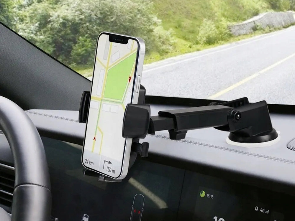 Suport Auto pentru Telefon cu Montare pe Parbriz sau Bord - GPS Solid