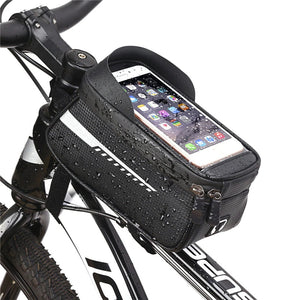 Suport Telefon IMPERMEABIL tip Geanta, montaj pe Motocicleta sau Bicicleta-0