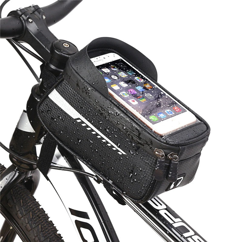 Suport Telefon IMPERMEABIL tip Geanta, montaj pe Motocicleta sau Bicicleta-0