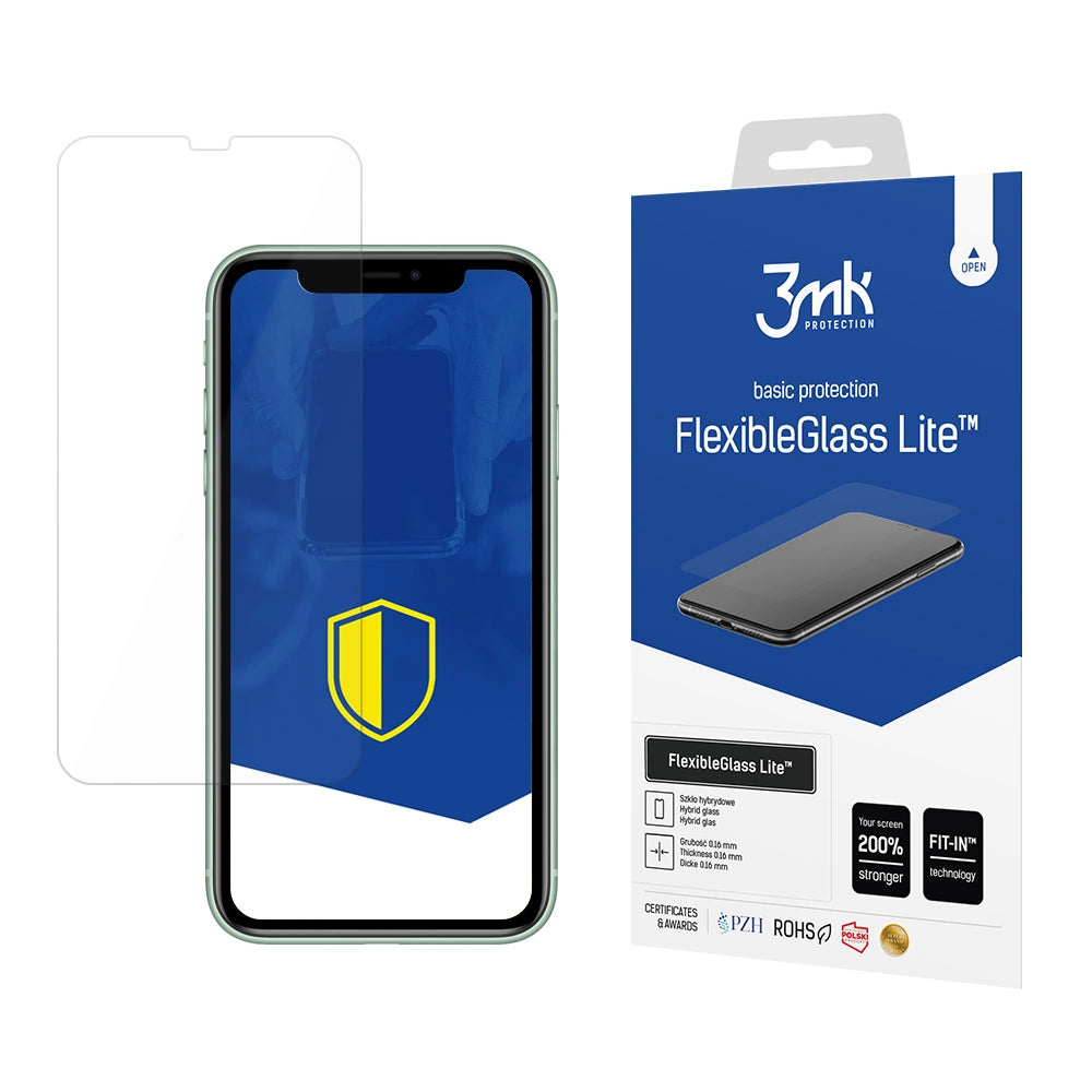 Folie protecție 3mk FlexibleGlass Lite™ pentru Apple iPhone 11 – Protecție avansată și flexibilitate