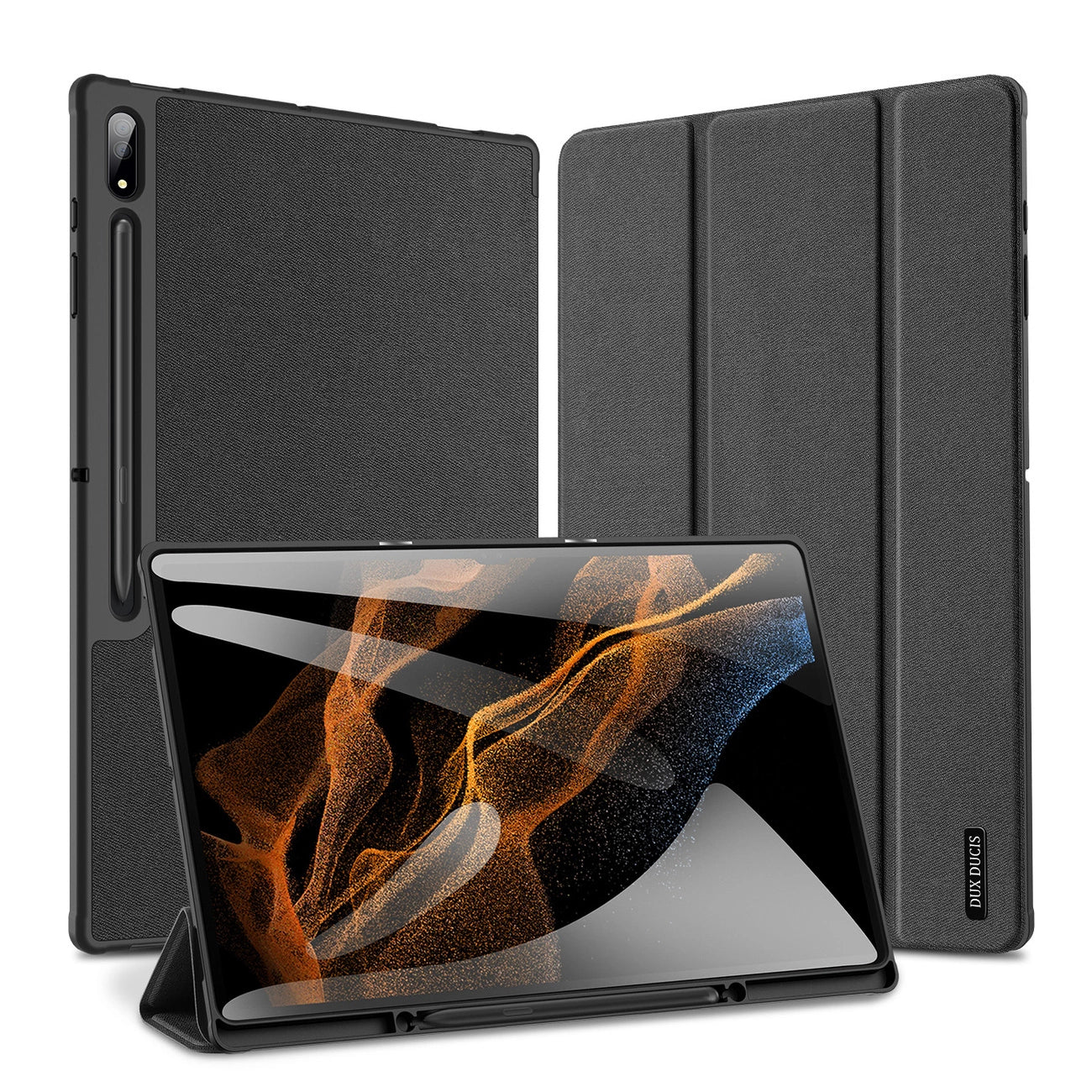 Husă Dux Ducis Domo pentru Samsung Galaxy Tab S8 / S9 Ultra – Negru