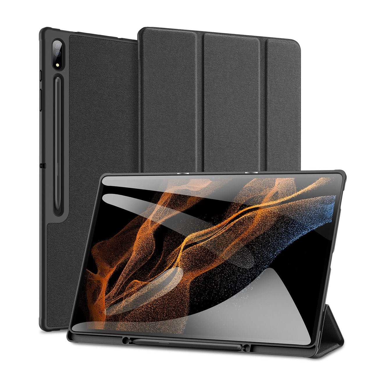 Husă Dux Ducis Domo pentru Samsung Galaxy Tab S8 / S9 Ultra – Negru