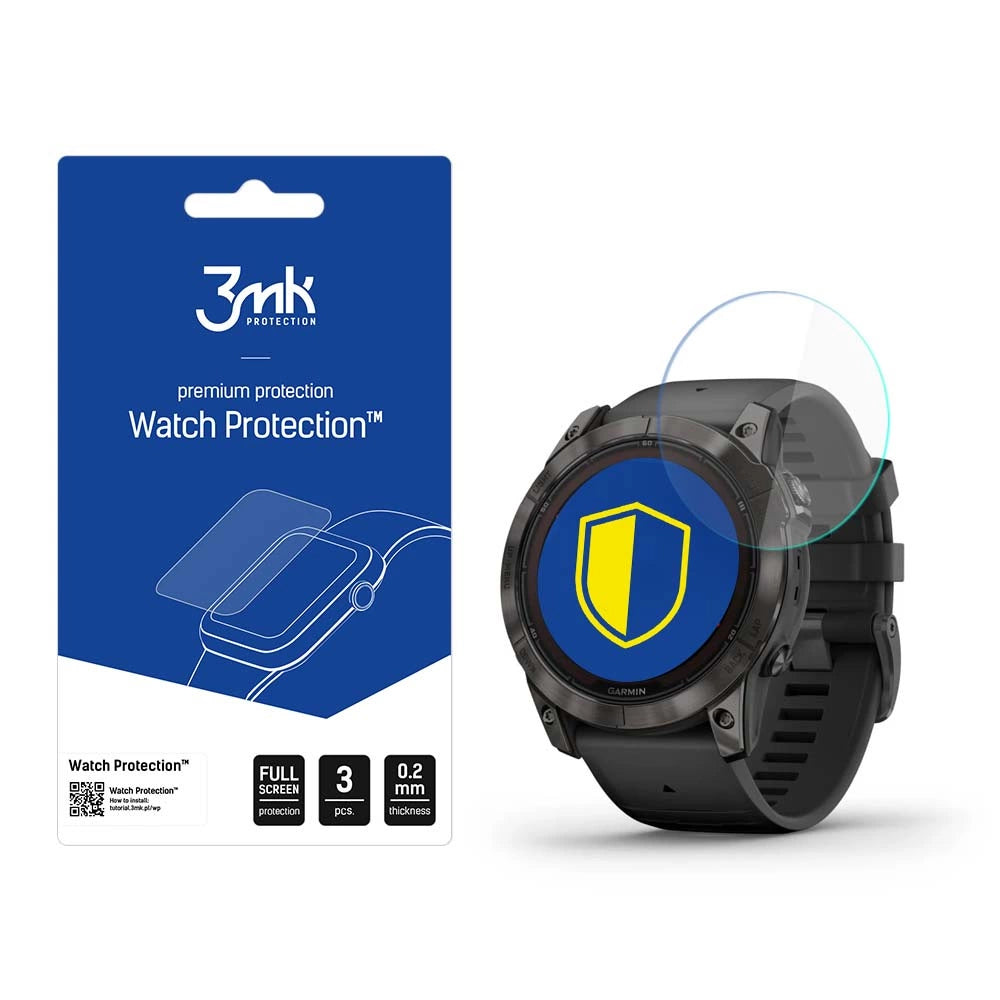 Folie 3mk Watch Protection™ V. FlexibleGlass Lite pentru Garmin Fenix 7X Pro Solar