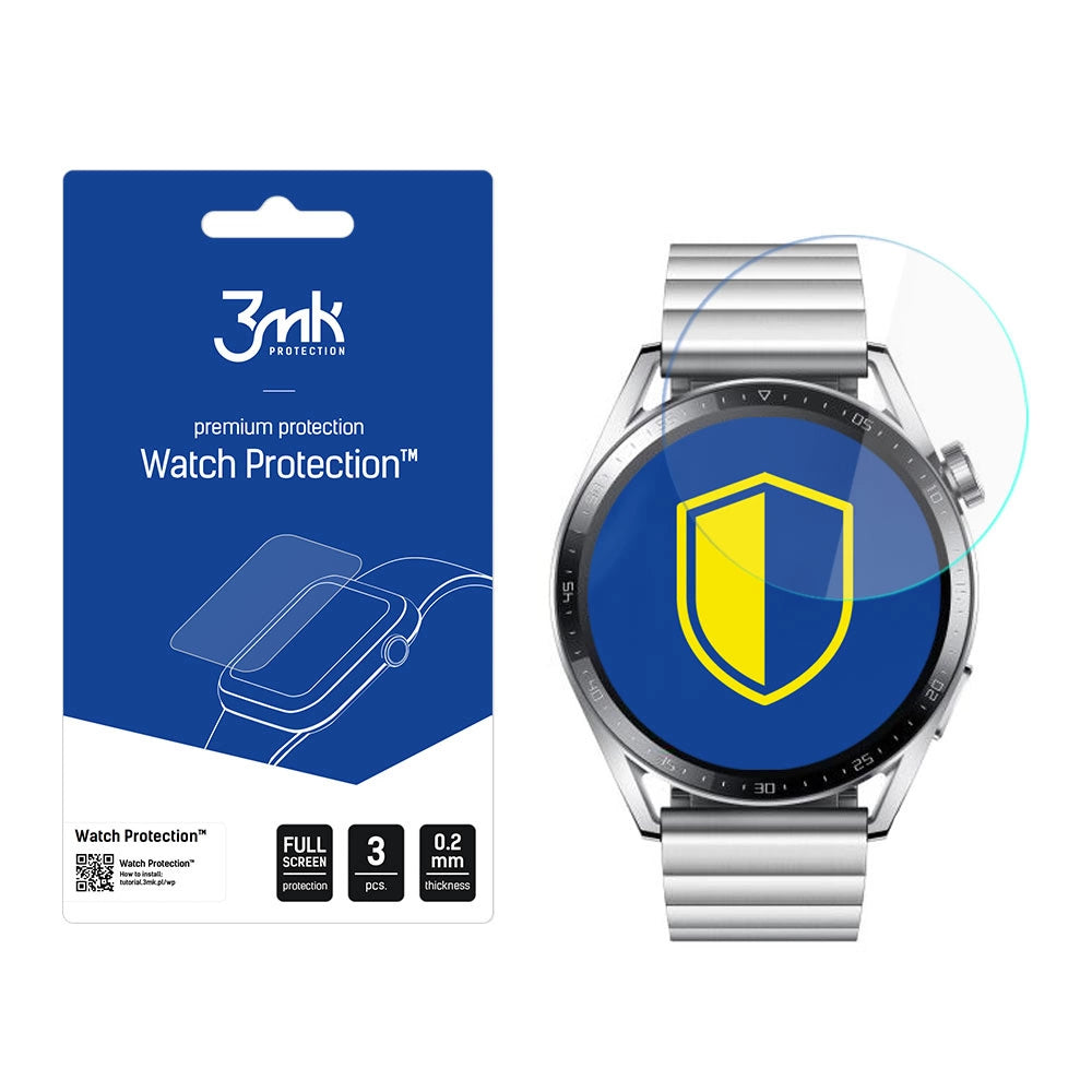 Folie protecție 3mk Watch Protection™ V.ARC pentru Huawei Watch GT 3 (46 mm)