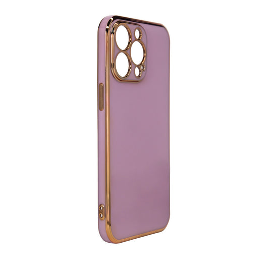 Husă Hurtel pentru iPhone 13 Pro Max – Mov / Auriu