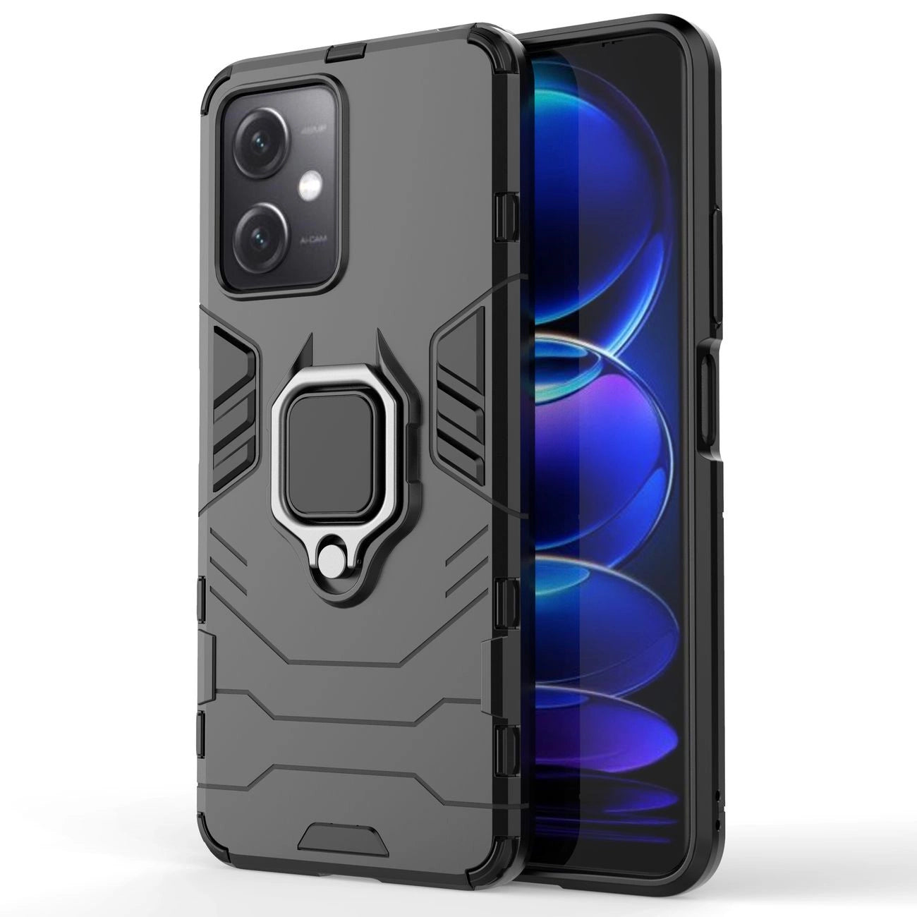 Husă Ring Armor pentru Xiaomi Redmi Note 12 5G / POCO X5 5G – Negru