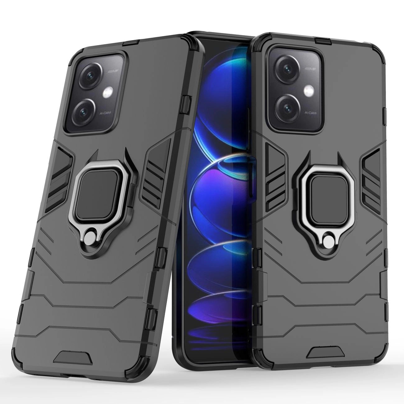 Husă Ring Armor pentru Xiaomi Redmi Note 12 5G / POCO X5 5G – Negru