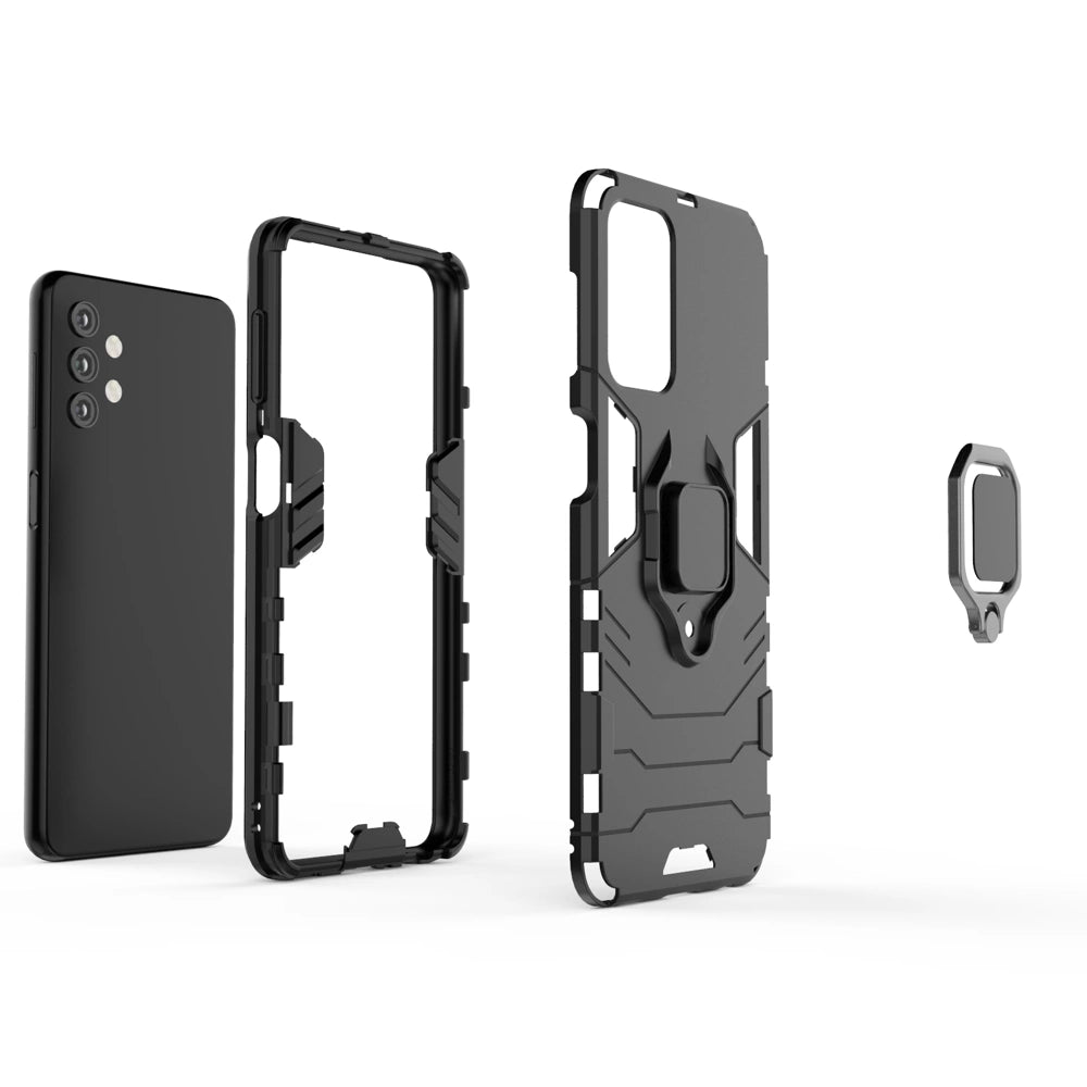 Husă Ring Armor Tough Hybrid pentru Samsung Galaxy A13 5G – Negru