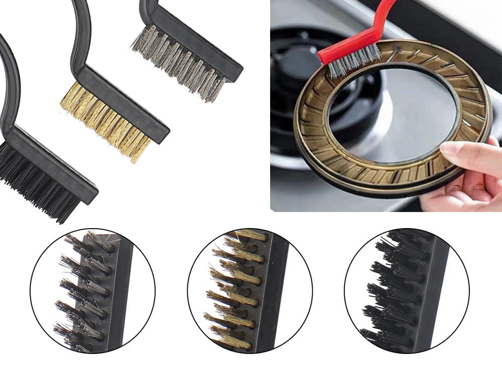 Set Premium 26 Piese Detailing Auto, curatare masina Interior-exterior, 5 pensule detaliu, burete aplicator, laveta microfibra, perii aer conditionat, perii de zimtate, manusa microfibra fata-verso