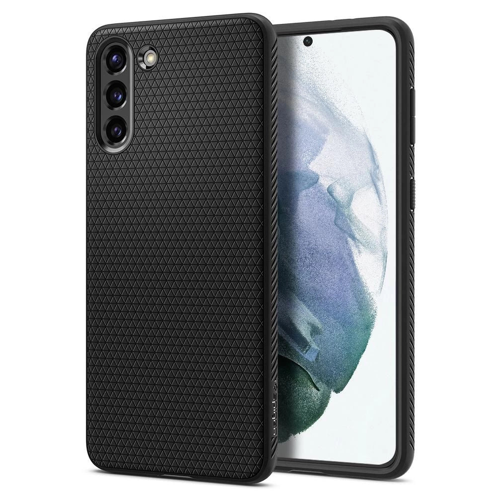 Husă Spigen Liquid Air pentru Samsung Galaxy S21 – Negru Mat