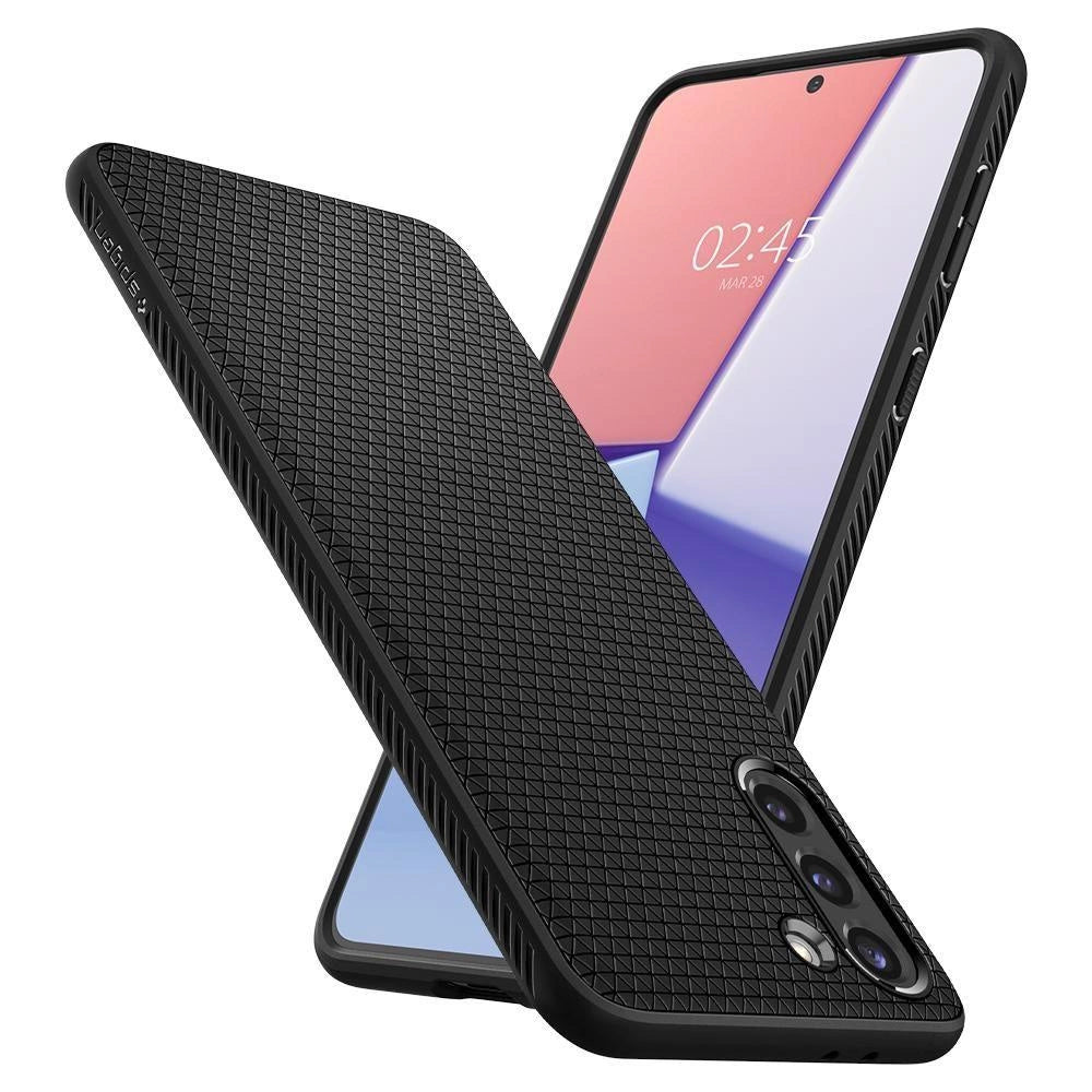 Husă Spigen Liquid Air pentru Samsung Galaxy S21 – Negru Mat