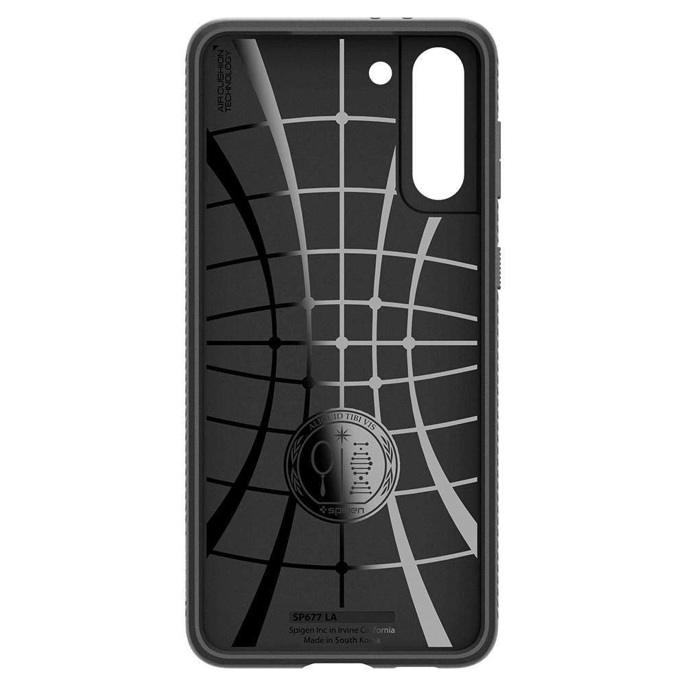 Husă Spigen Liquid Air pentru Samsung Galaxy S21 – Negru Mat