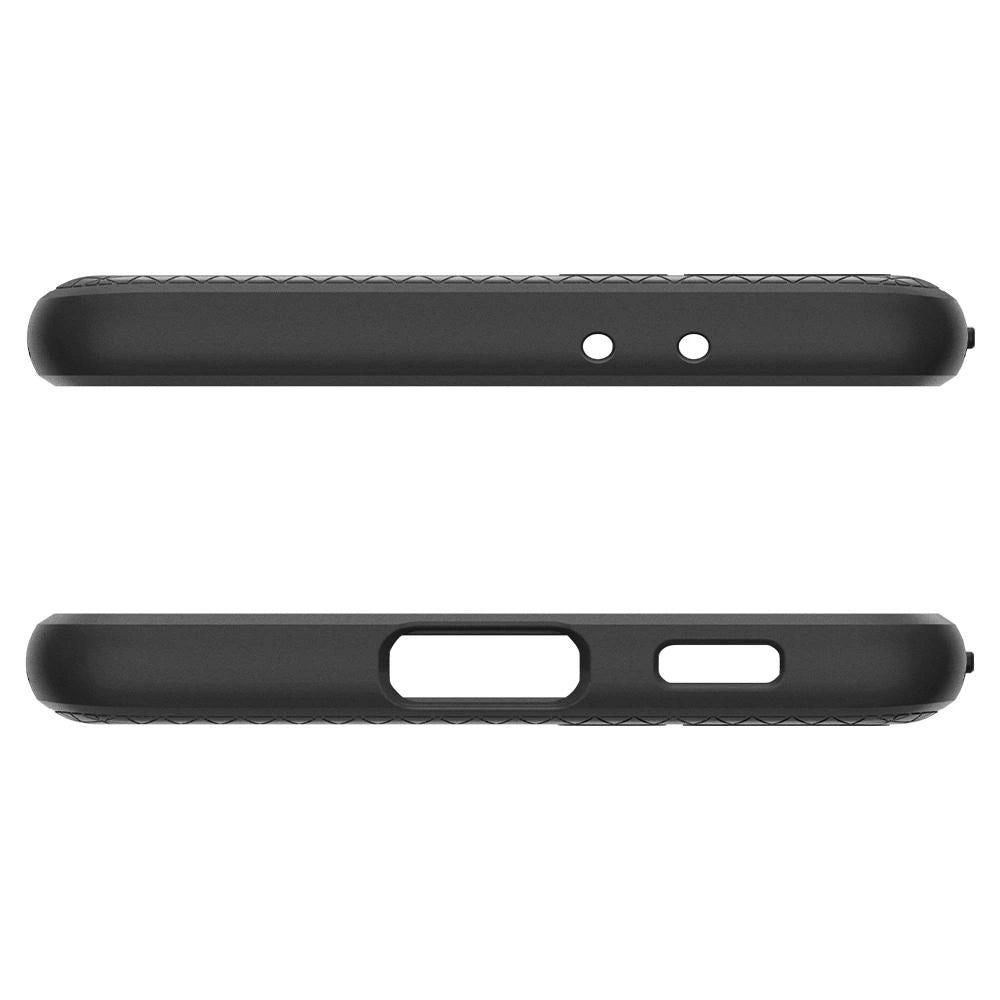 Husă Spigen Liquid Air pentru Samsung Galaxy S21 – Negru Mat