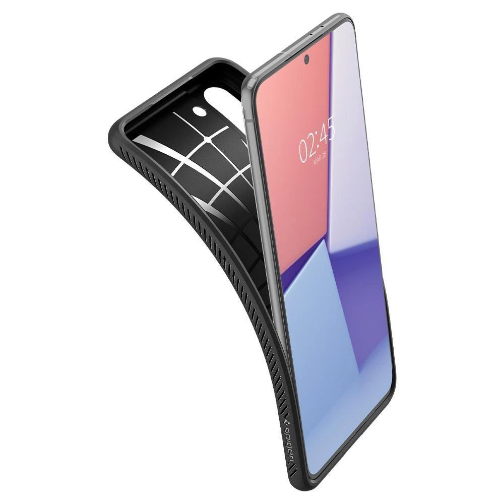 Husă Spigen Liquid Air pentru Samsung Galaxy S21 – Negru Mat