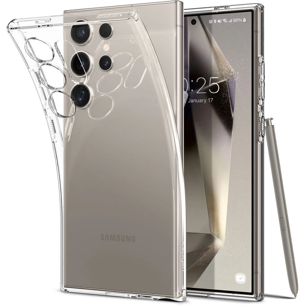 Husă Spigen Liquid Crystal pentru Samsung Galaxy S24 Ultra – Transparentă