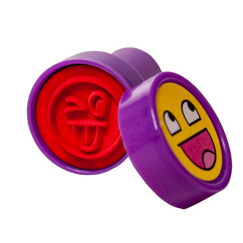 Set 60 stampile pentru copii, non toxice, modele cu animale si fete zambitoare, multicolor