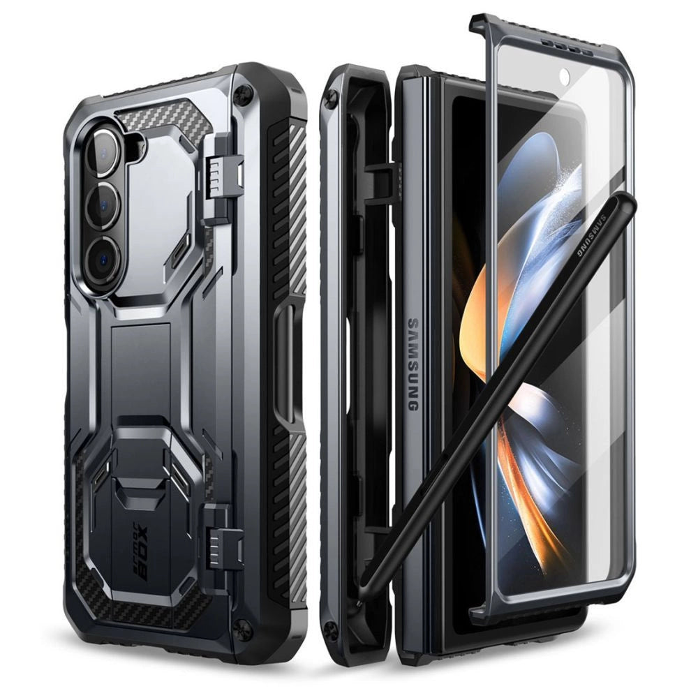 Husa Supcase IBLSN ArmorBox Pen Case pentru Samsung Galaxy Z Fold 5 – Negru