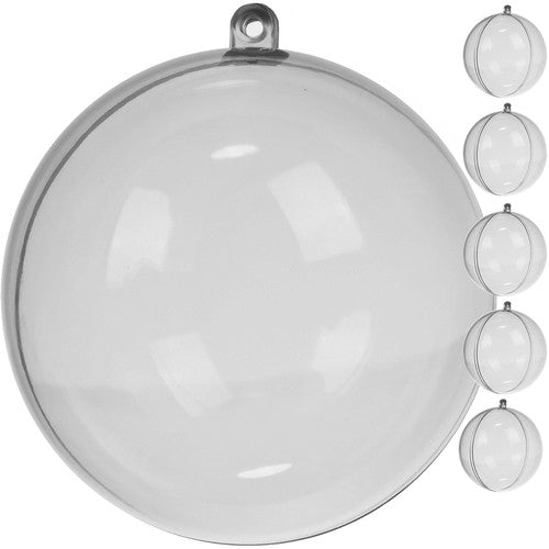 Set 5 Globuri de Craciun Transparente Personalizabile