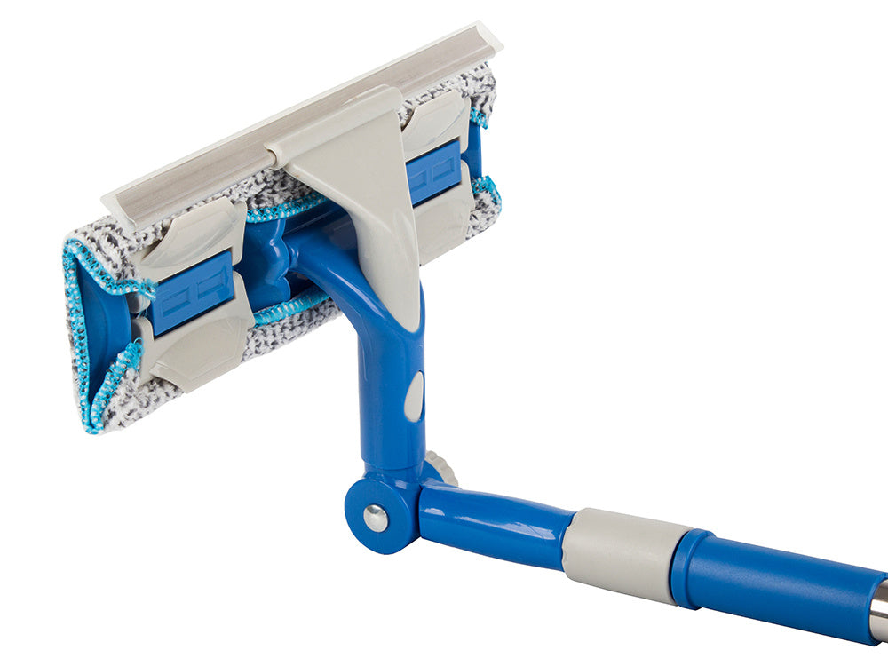 Stergător de Geamuri Telescopice, cu Eficiență 2-in-1 și Cârpă din Microfibră