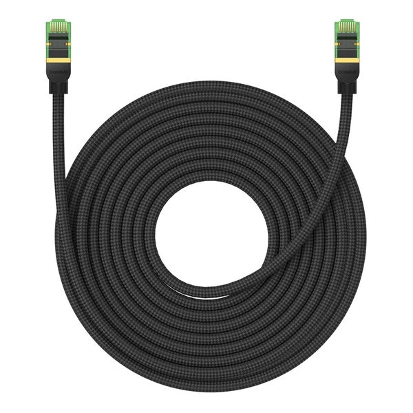 Cablu de rețea Baseus Fast RJ45 Cat. 8, 40Gbps, 15m, împletit, negru