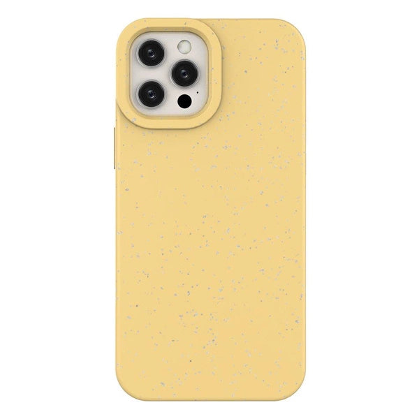 Husa Eco pentru iPhone 12 mini, din silicon, galbenă
