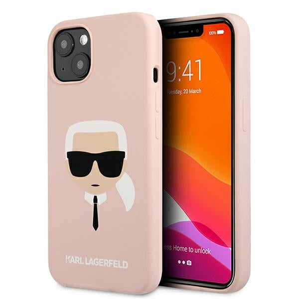 Husa de protecție Karl Lagerfeld pentru iPhone 13 Mini roz deschis