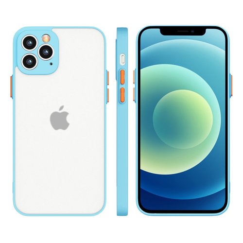 HUSA DE PROTECTIE MILKY CASE PENTRU IPHONE 12 PRO MAX , ALBASTRA DESCHIS