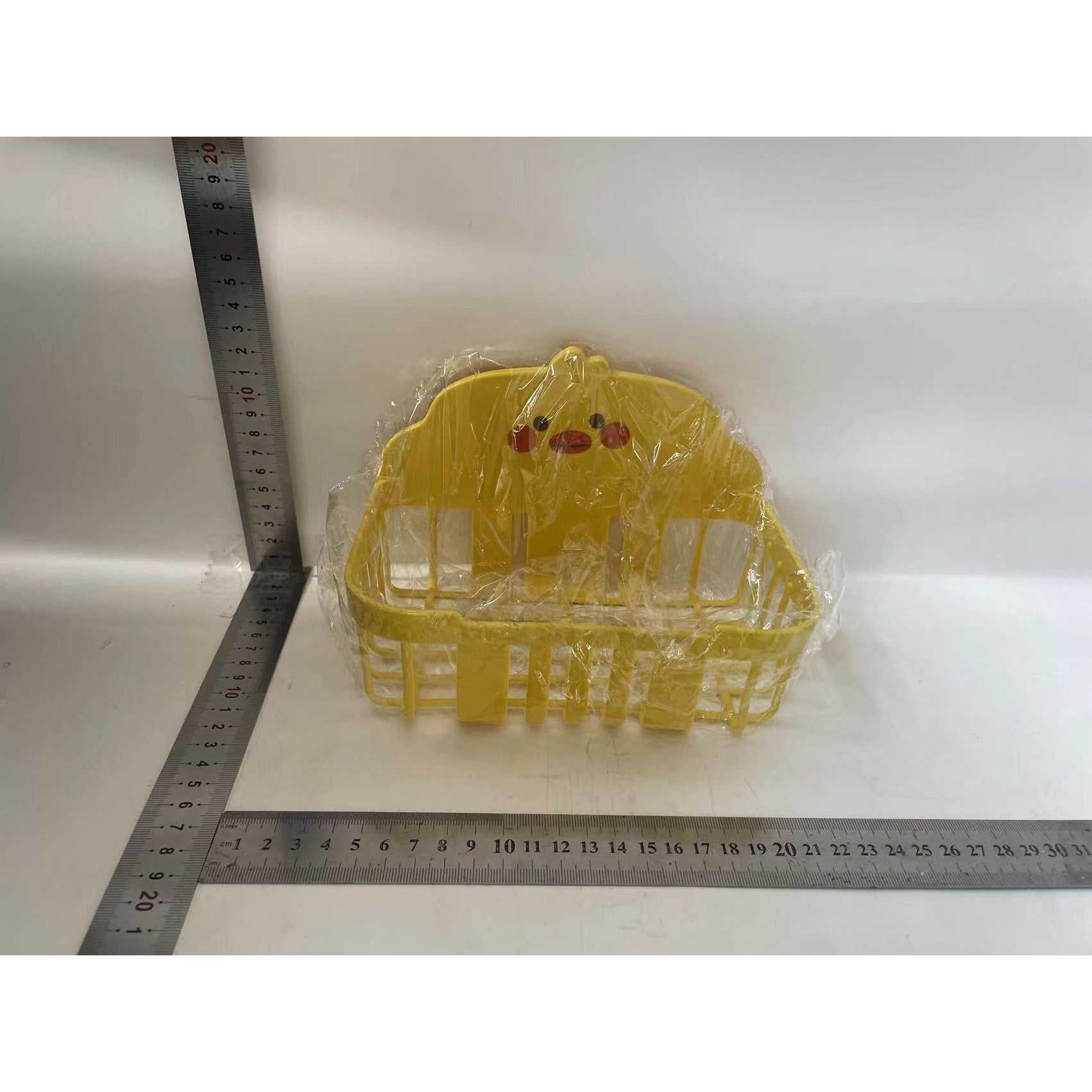 Cutie de Depozitare pentru Prosoape, Flippy, din Plastic, Montare pe Perete, Model Ratusca, 13x19x12 cm, Galben-1