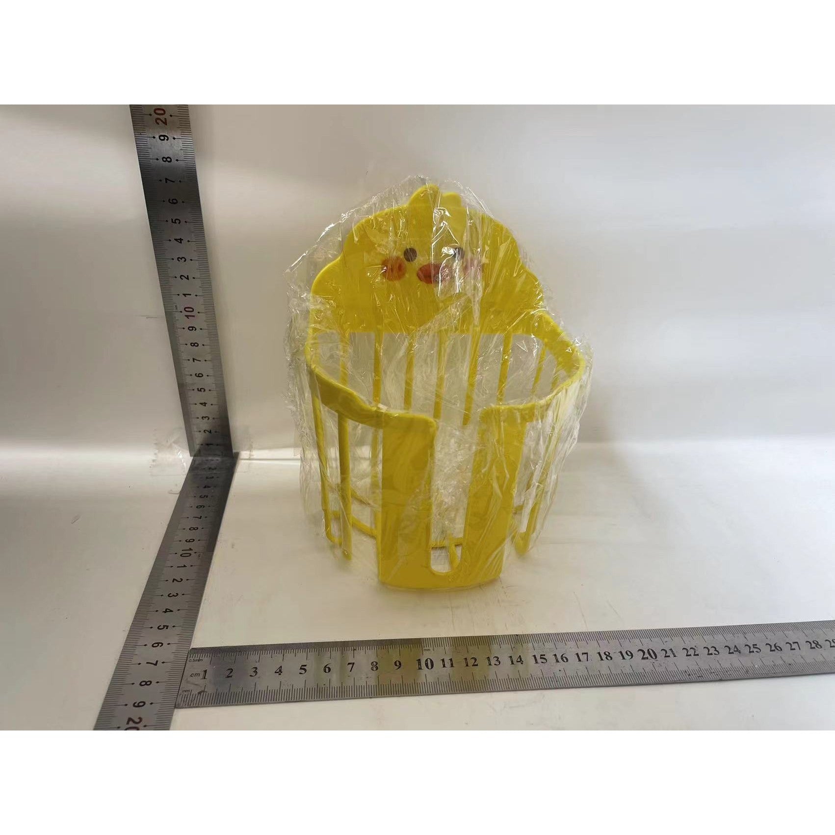 Cutie de Depozitare pentru Prosoape, Flippy, din Plastic, Montare pe Perete, Model Ratusca, 17.5x13.5x12 cm, Galben-1