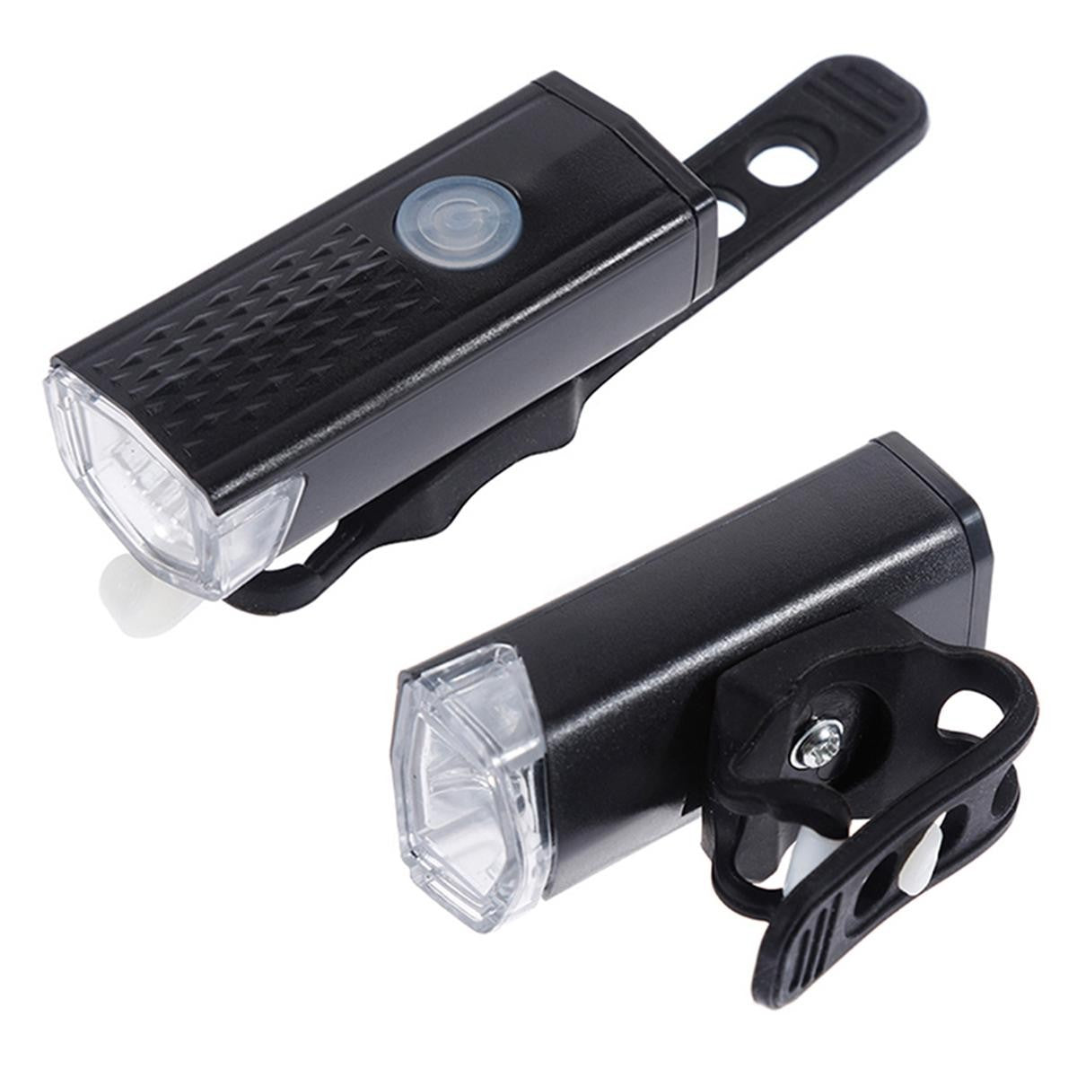 Far cu LED proiector pentru bicicleta\trotineta, Flippy, reincarcabil, cablu USB inclus, 3 moduri de lumina, IPX4, Negru, 6.5x2.9x2.3 cm-3