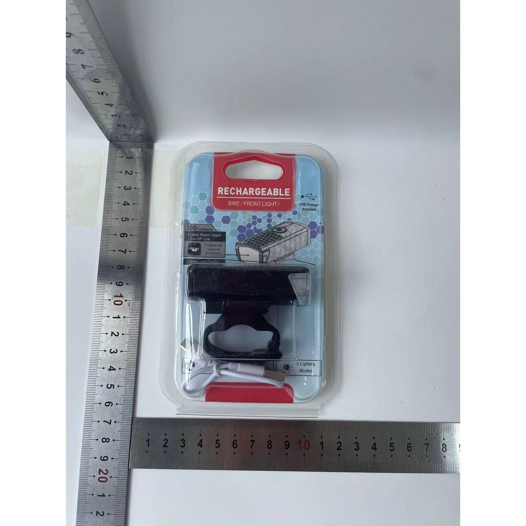 Far cu LED proiector pentru bicicleta\trotineta, Flippy, reincarcabil, cablu USB inclus, 3 moduri de lumina, IPX4, Negru, 6.5x2.9x2.3 cm-8